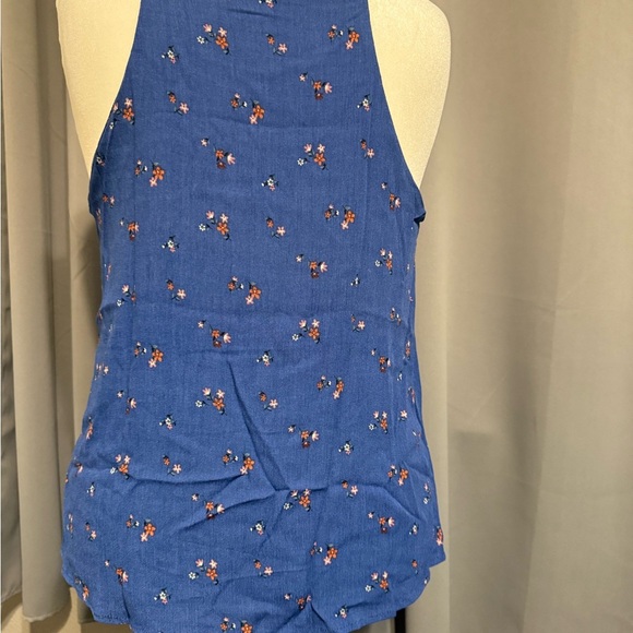 Zenobia Blue Floral Sleeveless Tank 1X NWOT - Picture 3 of 5